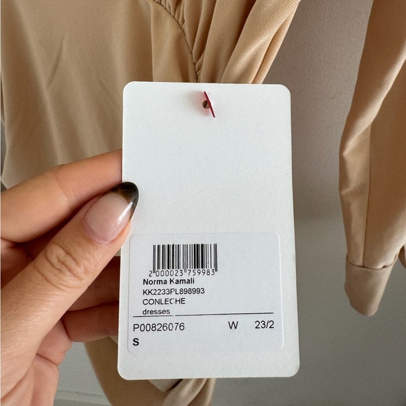 NWT Norma Kamali Shirred Bottom Blouse dress - Picture 8 of 8